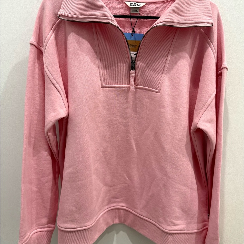 Eddie Bauer Women's Pink Cowl Neck Sweater NWT